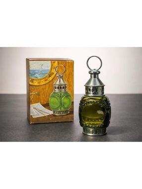 Avon 1970s Whale Oil Lantern Tai Winds After Shave Bottle With Box, 3x7.25”